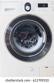 Bubbles Are Caused By The Washing Machine Is Running.