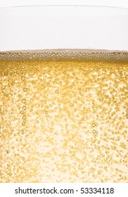 Bubbles Of Champagne Closeup