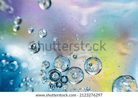 bubbles circles on colored background