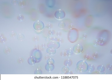 Bubbles Colorful Background White Stock Photo 1188547075 | Shutterstock