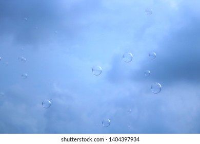 Bubbles floating on the sky.