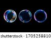 bubble isolated in black