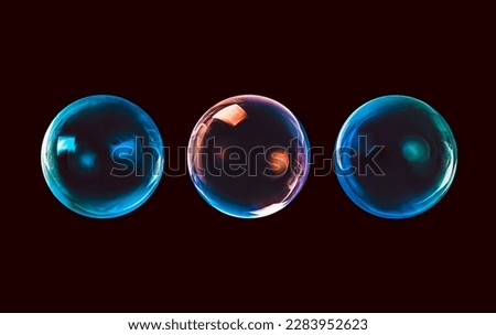 BUBBLES ON BLACK BACKGROUND, LIGHT GLOWING SPHERES, SHINY BALLS BACKDROP, CLEAN SOAPY CIRCLE DESIGN