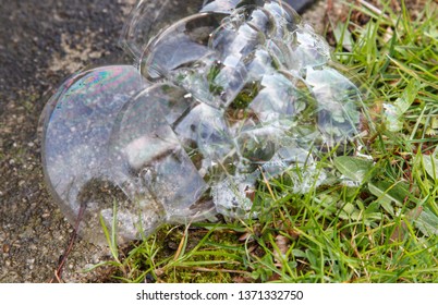 Bubbles on the grass