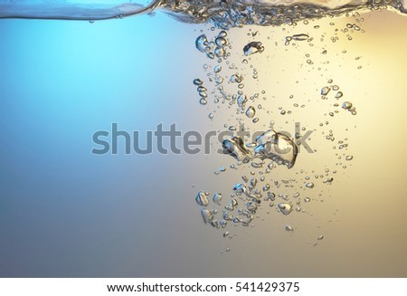 Bubbles of water