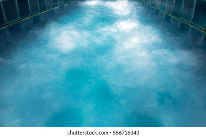 Bubbles of water in the pool
