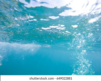 BUBBLING WATER STREAM, UNDERWATER - Shutterstock ID 649022881