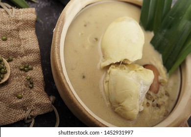 Bubur kacang hijau durian