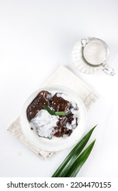 Bubur Tepung Garut Or Kerut Is Arrowroot Flour Porridge With Coconut Milk.