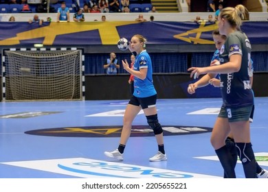 Bucharest, Romania, 11.09.2022 Handball Player DMITRIEVA Daria During The Game Between CSM București And Krim Ljubljana, Women's EHF CL '22-'23, Group Phase.