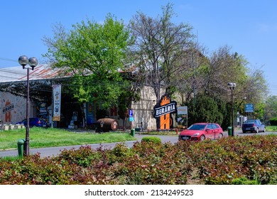 Bucharest, Romania - 30 April 2021: Entry To Beraria H Restaurant In King Michael I Park (Herastrau), In A Sunny Spring Day