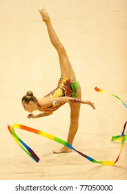 BUCHAREST, ROMANIA - APRIL 3: Daria Kondakova Performs During The Irina Deleanu Orange Trophy On April 3, 2011, Bucharest, Romania