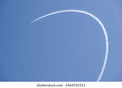 BUCHAREST, ROMANIA - August 26, 2023 - BIAS - Spectacular air show in the blue sky with lots of adrenaline and dangerous performances by the pilots. At the end, a fireworks show. - Powered by Shutterstock