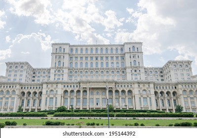 BUCHAREST, ROMANIA - MAY 25, 2014. The People's House. Casa Poporului.