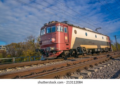 Bucharest, Romania, November 15, 2013 -  Diesel train on Constan