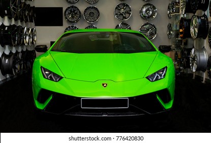 Bucharest Romania Novembrer 29 2017 Lamborghini Huracán Performante