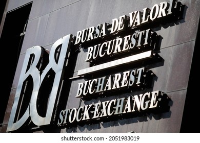 Bucharest, Romania - October 4, 2021: Bucharest Stock Exchange Building.