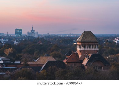 Bucharest Victory Square From Above