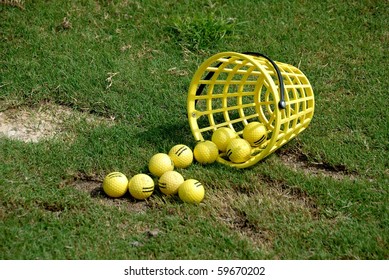 Bucket Of Driving Range Golf Balls