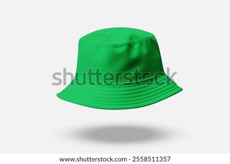 Bucket Hat Mockup On Solid Color Background