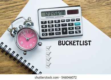 Bucketlist, Business Or Education Conceptual