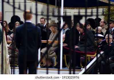 Buckingham, London England - 11 07 2014 : The Queen, Prince Phillip And Prince William