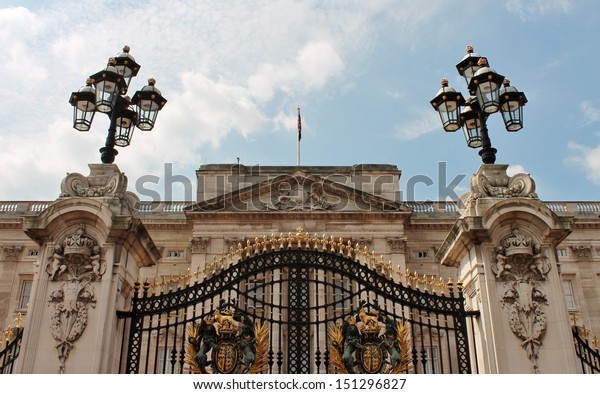 Buckingham Palace Gates London Palace Where Stock Photo Edit Now