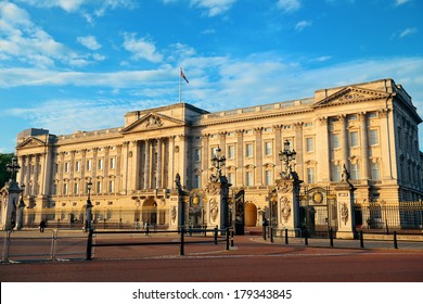Buckingham Palace in the morning in London.