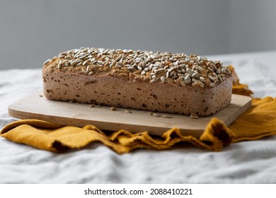 Buckwheat bread, homemade sourdough bread loaf, homemade bakery and recipes for homemade healthy bread, family bakery or pastry shop, healthy and wholesome food, vegan bread or pastry, production of