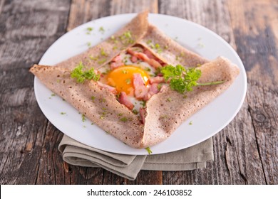 Buckwheat Crepe And Egg