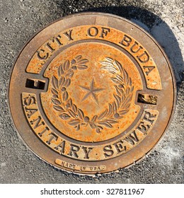 Buda Texas Manhole Cover