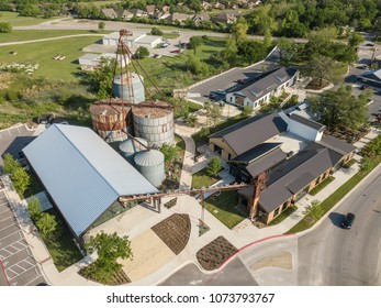 Buda, TX/USA - April 11 2018: Buda Mill & Grain 