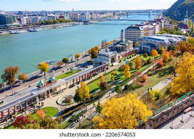 Budapest Autumn Cityscape With Danube River, Hungary