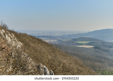 Budapest And The Buda Hills Under A Layer Of Smog.