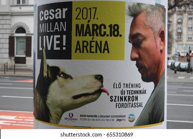 Budapest: Feb 1. 2017 - Dog Whisperer With Cesar Millan On Board.