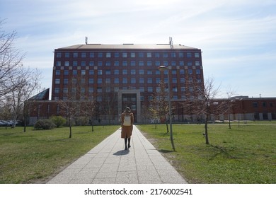 Budapest, Hungary - April 15th 2019 : Eötvös Loránd University, Eötvös Loránd Tudományegyetem, ELTE, Hungarian Public Research University, Faculty Of Natural Sciences (FNS) In Winter