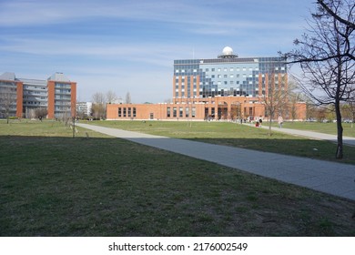 Budapest, Hungary - April 15th 2019 : Eötvös Loránd University, Eötvös Loránd Tudományegyetem, ELTE, Hungarian Public Research University, Faculty Of Natural Sciences (FNS) In Winter