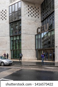 Budapest, Hungary - June 1, 2019: Entrance Of CEU (Central European University) Main Building In Budapest.