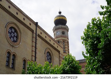 Budapest, Hungary - June 10, 2022: Dohány Street Synagogue In Budapest, Largest Synagogue Of Europe
