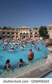 Budapest, Hungary - June 2018: Széchenyi Thermal Bath