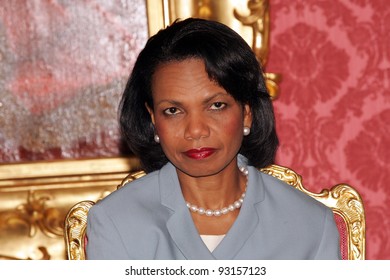 BUDAPEST, HUNGARY - JUNE 22: United States Secretary Of State Condoleezza Rice In Budapest, Hungary, On Thursday, June 22, 2006.