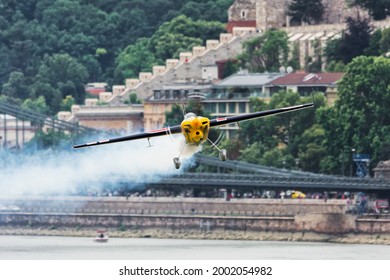 Budapest, Hungary - June 23, 2018: Zivko Edge 540 At Red Bull Air Race (The World Air Sports Federation Event)