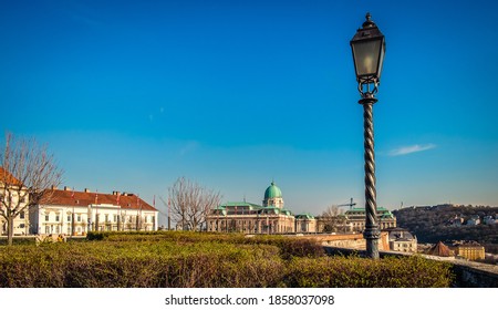 Budapest, Hungary, March 2020, View Of Part Of Tóth Árpád Promenade In The Buda Castle District