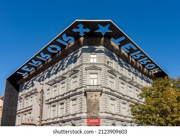 Budapest, Hungary - October 2021: Museum of Terror on Andrassy avenue in Budapest