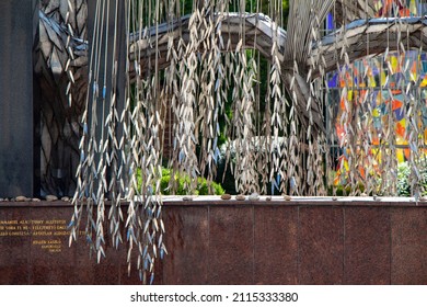 BUDAPEST, HUNGARY - September 06, 2021: Tree Of Life - A Monument To The Victims Of The Holocaust In The Dohány Street Synagogue In Budapest, Hungary