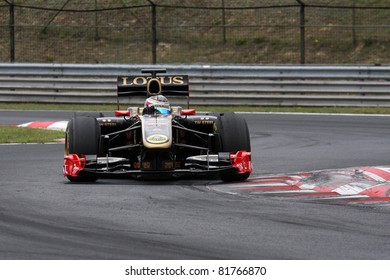 BUDAPEST - JULY 3: Lotus Renault F1 GP Car On The Hungaroring Race Track At World Series By Renault On July 3, 2011 In Budapest, Hungary