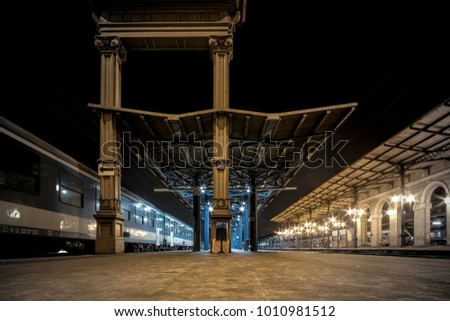 Budapest Keleti Train Station, the Eastern Railway Terminal, one of the most important train stations in Budapest, Hungary
