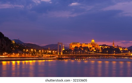Budapest at sunset