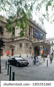 Budapest/Hungary - May 01 2015: Hungarian State Opera House. The Opera Is A Neo-Renaissance Opera House Located On Andrássy út. Construction Began In 1875 And Ended In 1884.