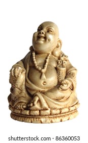 budda statue on white background
